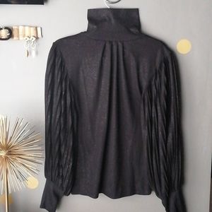 Mock neck twinkle top